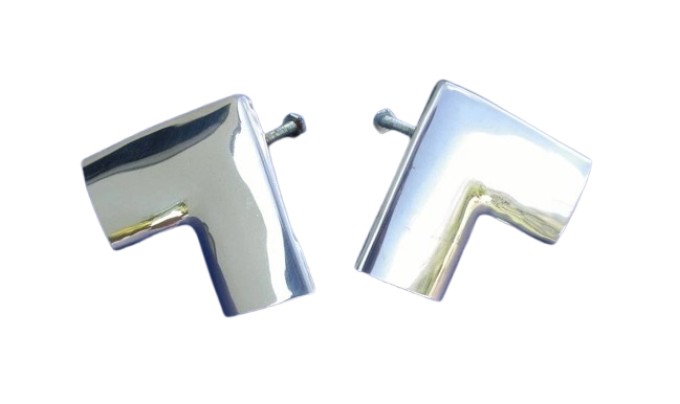 1955-1957 Chevy 2 or 4 Door Sedan Rear Window Upper Corner Moldings