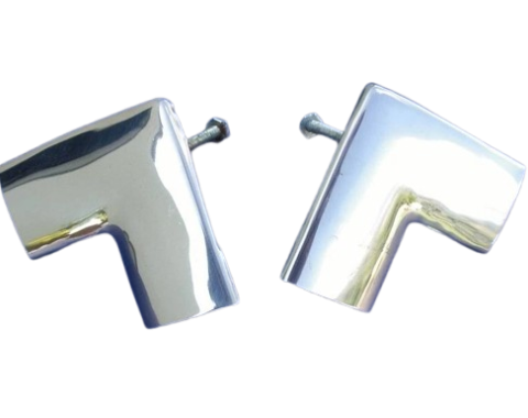 1955-1957 Chevy 2 or 4 Door Sedan Rear Window Upper Corner Moldings