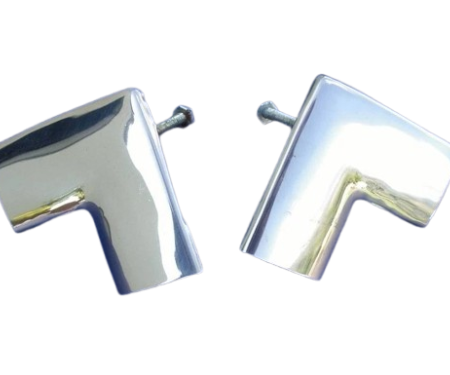 1955-1957 Chevy 2 or 4 Door Sedan Rear Window Upper Corner Moldings