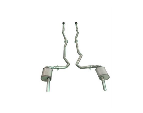 Corvette Exhaust System, Dual L82 Auto 2-2.5In, 1974-1979