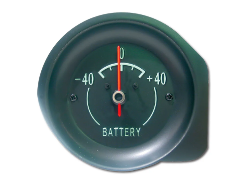 Corvette Amp Gauge, Green Face, 1968-1971