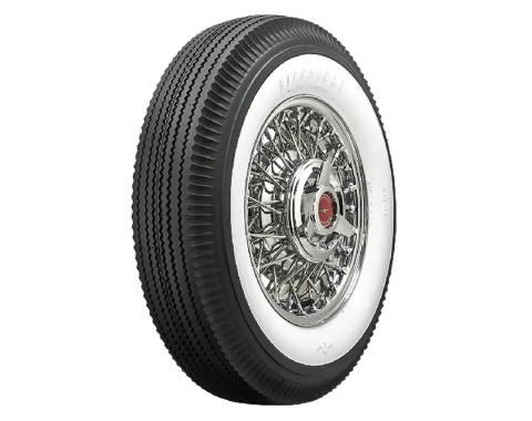 Corvette Tire, Firestone 6.70X15 2 11/16 Whitewall, 1956-1960