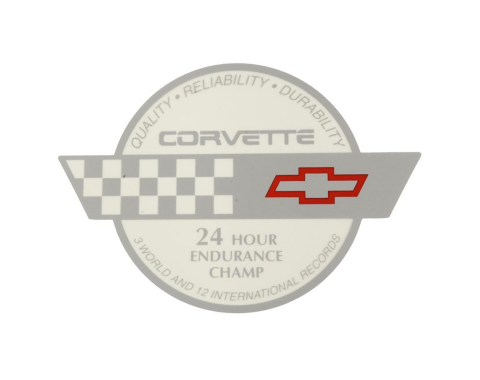Corvette Endurance Decal, Rear Hatch, 1991
