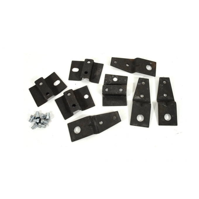 Corvette Mount Bracket Kit, on Seat Track 8 Piece, 1967