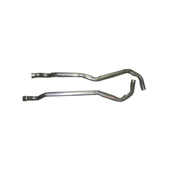 Corvette Exhaust Pipes, 350 4 Speed 2 Inch to 2.5 Inch, 1968-1973