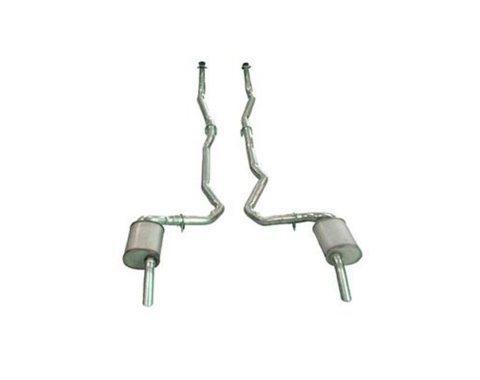 Corvette Exhaust System, Dual 350 Automatic 2 Inch, 1975-1979