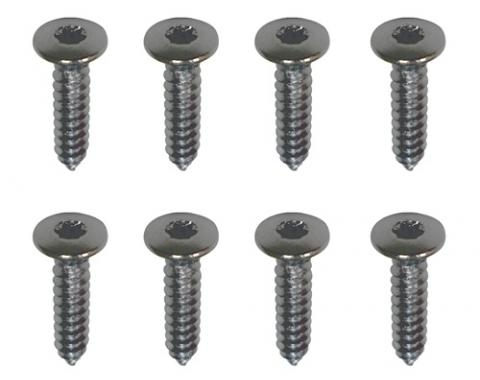 Camaro Headlight Bezel Mounting Screws, Z28 and Rally Sport, Black, 1978-1981