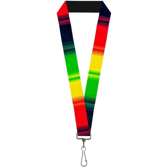 Buckle-Down Lanyard - Zarape4 Vertical Rasta