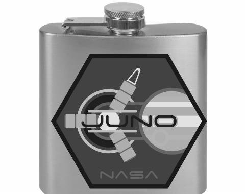 Stainless Steel Flask - 6 OZ - JUNO Jupiter Tonal Grays