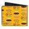 Bi-Fold Wallet - BOB'S BURGERS Hamburger Fixings Orange