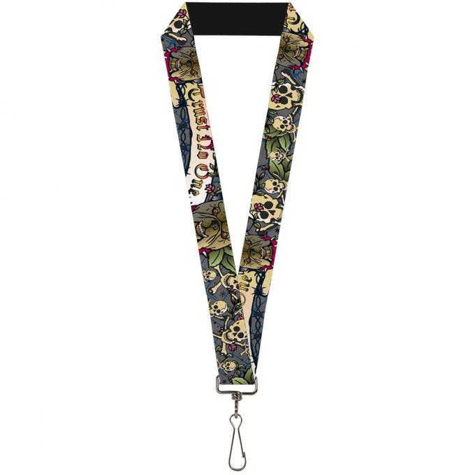 Buckle-Down Lanyard - Trust No One Gray