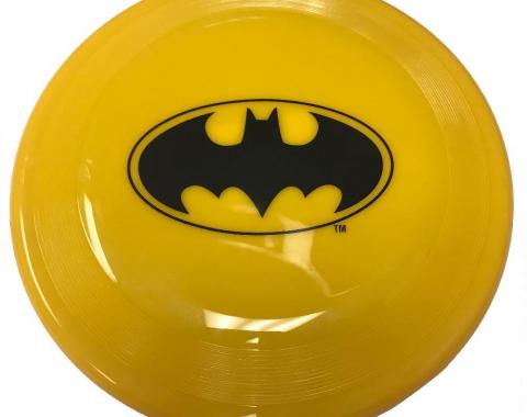 Dog Toy Frisbee - Batman Bat Icon Yellow/Black