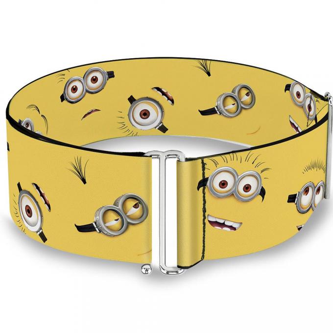 Cinch Waist Belt - Minion Expressions Scattered Yellow - ONE SIZE