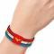 Elastic Bracelet - 1.0" - WONDER WOMAN Script Stripe/Stars Red/Gold/Blue/White