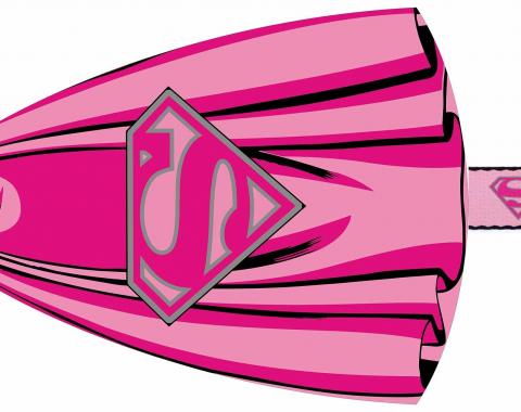 Dog Leash Cape - Superman Shield  Pinks Cape + Superman Shield Pink