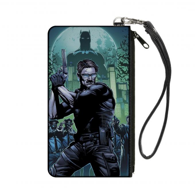 Canvas Zipper Wallet - SMALL - The New 52 Detective Comics Issue #25 James Gordon Cover Pose Blues/Greens