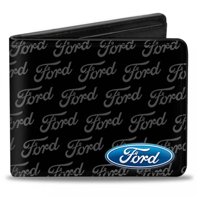 Bi-Fold Wallet - Ford Oval CORNER w/Text