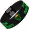 Elastic Bracelet - 1.0" - The New Day POWER OF POSITIVITY/Logo Black/Green/Orange