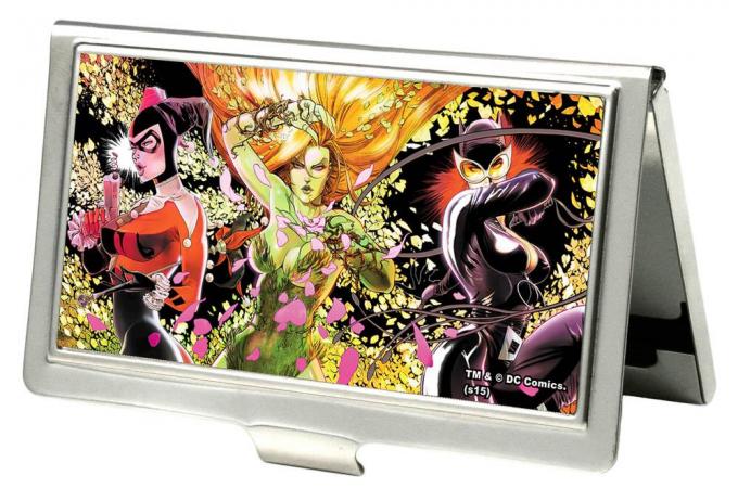 Business Card Holder - SMALL - Gotham City Sirens Group Pose Petals FCG