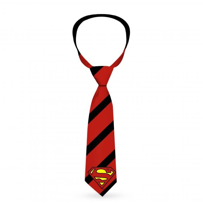 Necktie Standard - Clark Kent Stripe Red/Black