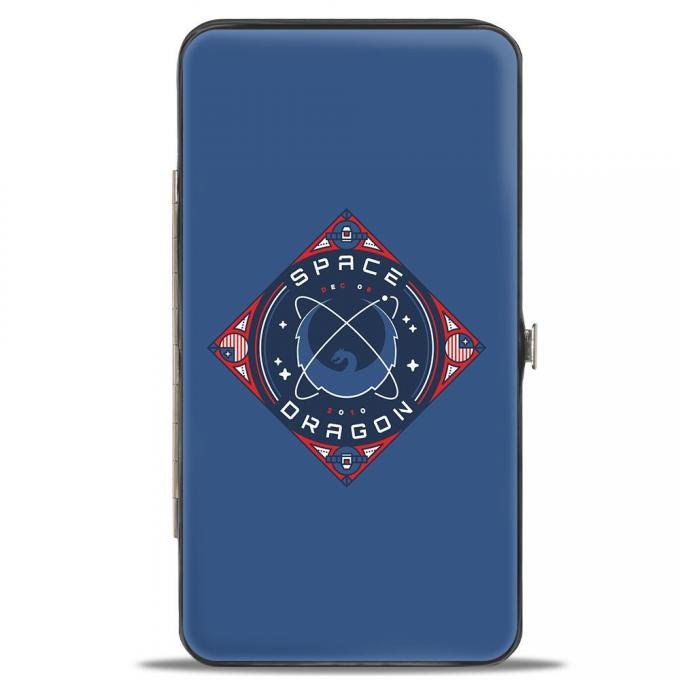 Hinged Wallet - SPACEX DRAGON Dragon Blues/Reds/White