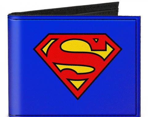 Canvas Bi-Fold Wallet - Superman Blue