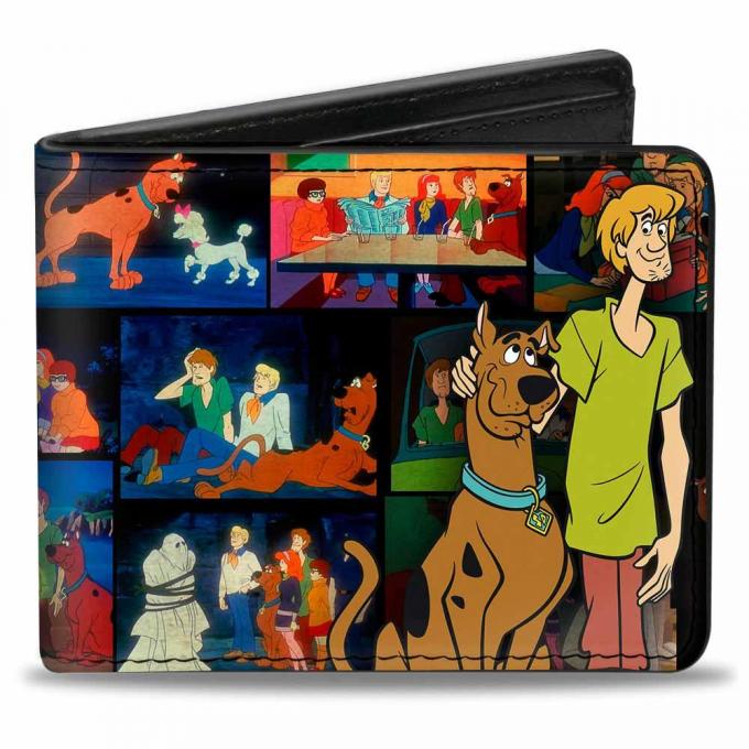 Bi-Fold Wallet - Scooby Doo & Shaggy Pose/Scene Blocks + SCOOBY DOO!