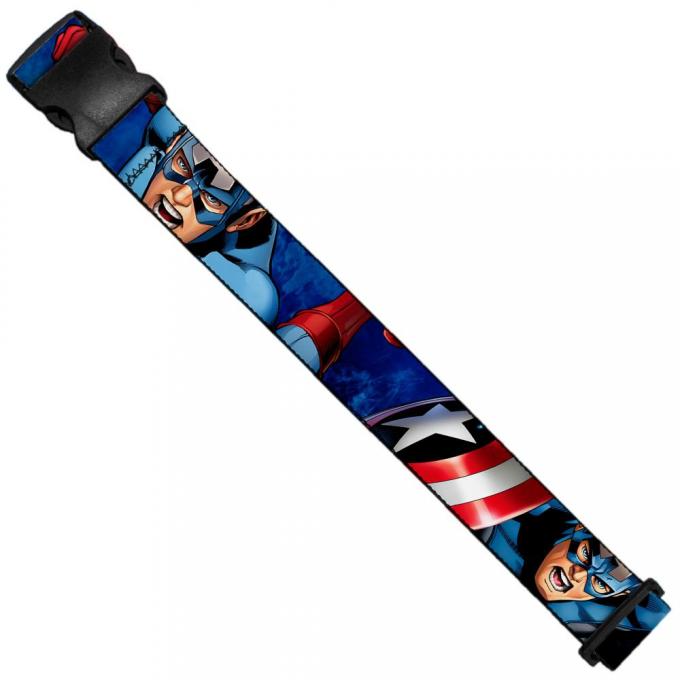 MARVEL AVENGERS  
Luggage Strap - Marvel Avengers Captain America Action1 Blue