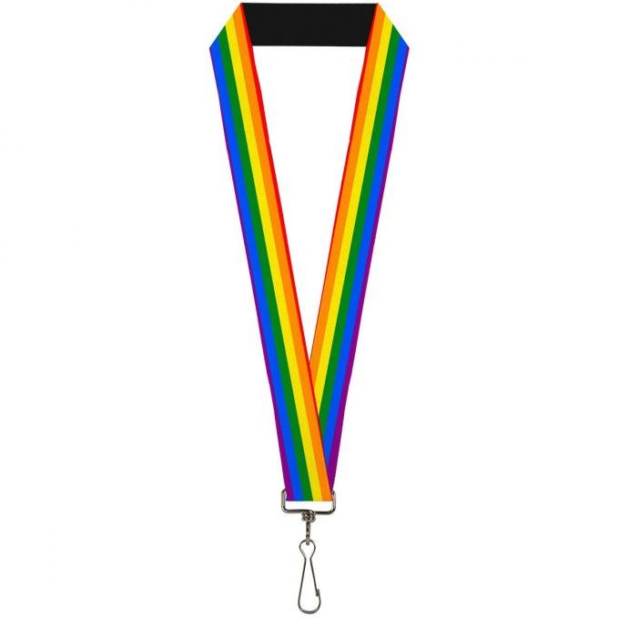 Buckle-Down Lanyard - Flag Pride Rainbow