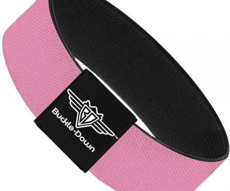 Buckle-Down Elastic Bracelet - Baby Pink