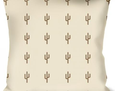 Buckle-Down Throw Pillow - Cacti2 Tans