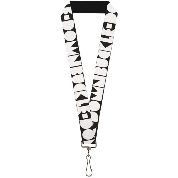 Buckle-Down Lanyard - BUCKLE-DOWN Shapes Black/White