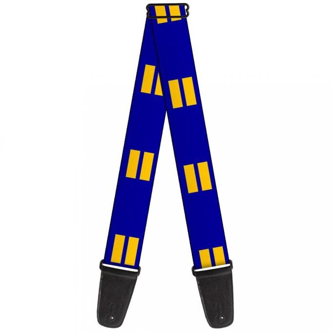 Guitar Strap - Flag Equality Blue/Yellow