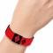 Elastic Bracelet - 1.0" - Harley Quinn Diamond Blocks2 Red/Black Black/Red