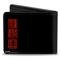 Bi-Fold Wallet - STREET FIGHTER-ASSASSIN'S FIST Akuma Symbol/Rising Sun Black/Red/White