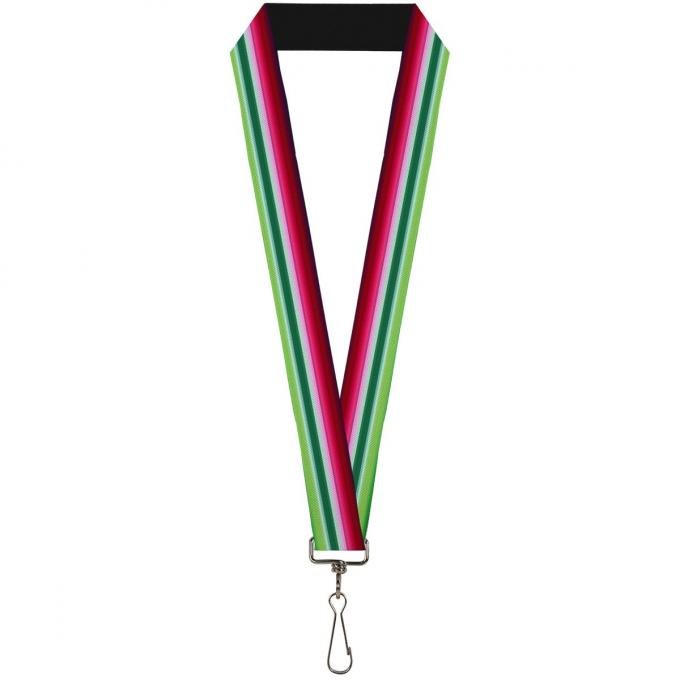 Buckle-Down Lanyard - Zarape1 Horizontal Red/White/Green