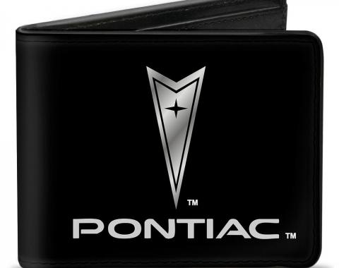 Bi-Fold Wallet - Pontiac Black/Silver Logo CENTERED