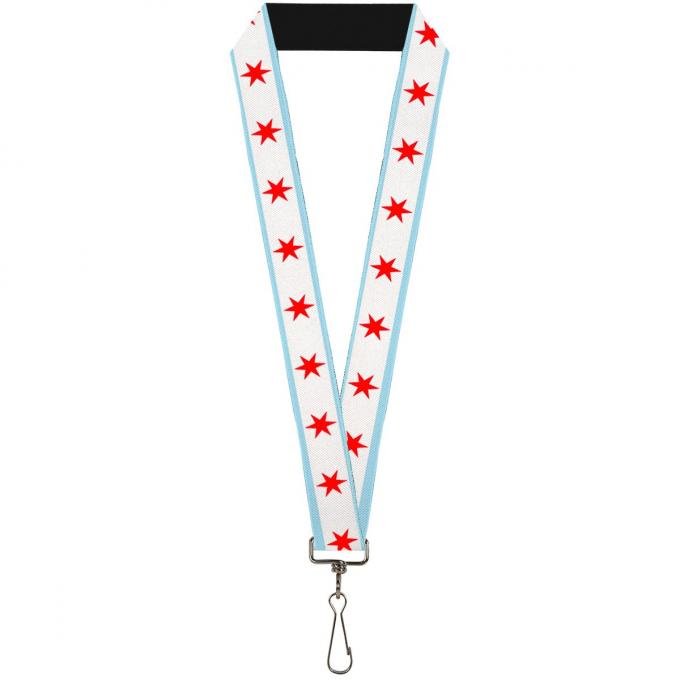Buckle-Down Lanyard - Chicago Flag