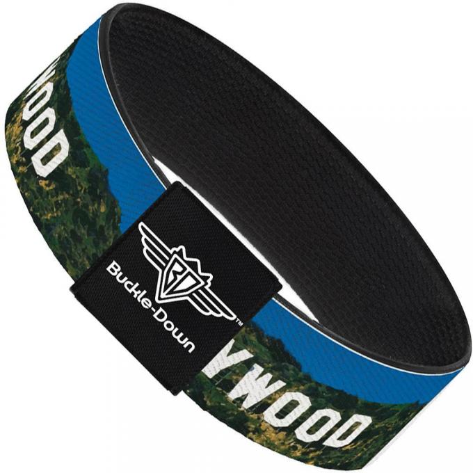 Buckle-Down Elastic Bracelet - Vivid HOLLYWOOD Sign