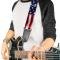 Guitar Strap - American Flag Vivid CLOSE-UP