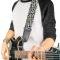 Guitar Strap - Leopard White/Multi Color