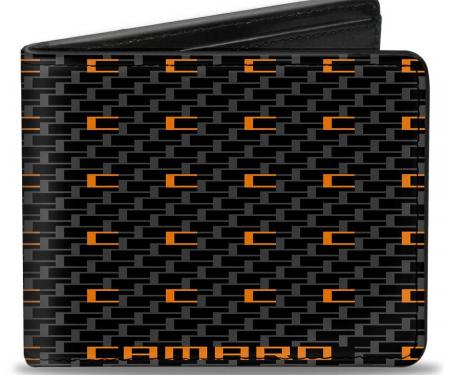 Bi-Fold Wallet - Camaro Performance 02 CAMARO w/Mini C Black/Gray/Orange