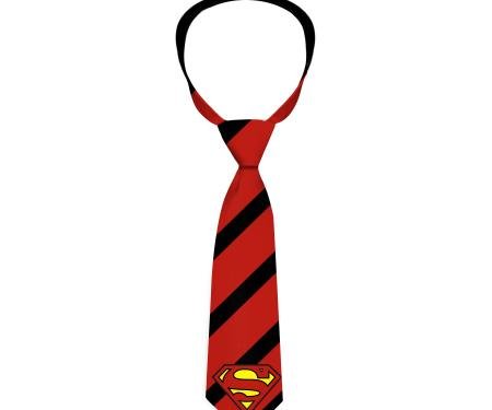 Necktie Standard - Clark Kent Stripe Red/Black