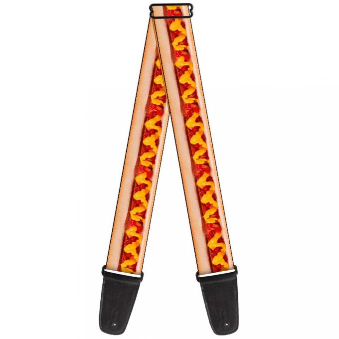 Guitar Strap - Hot Dog w/Mustard & Ketchup Vivid