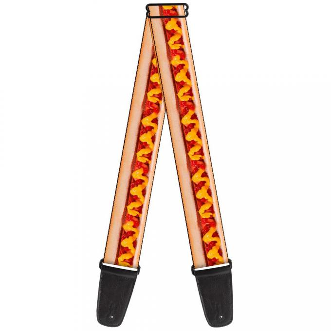 Guitar Strap - Hot Dog w/Mustard & Ketchup Vivid