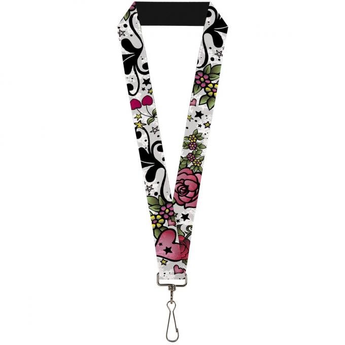 Buckle-Down Lanyard - Mom & Dad C/U White