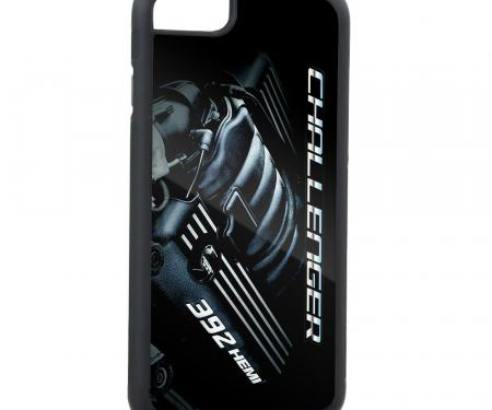 Rubber Cell Phone Case - BLACK - CHALLENGER Bold/392 HEMI Engine FCG