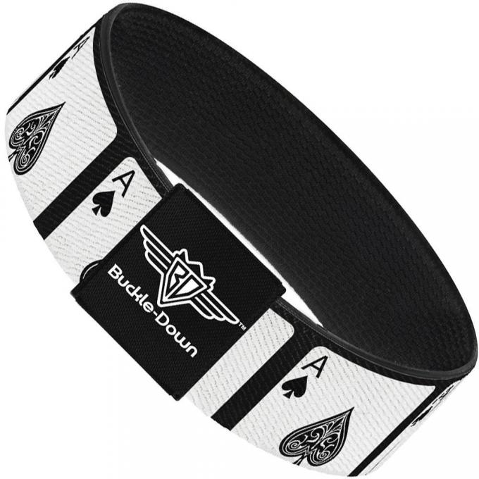 Buckle-Down Elastic Bracelet - Ace of Spades