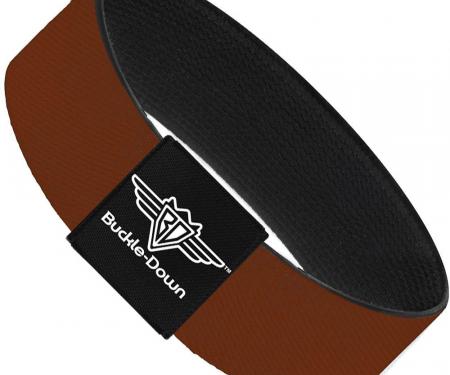 Buckle-Down Elastic Bracelet - Brown