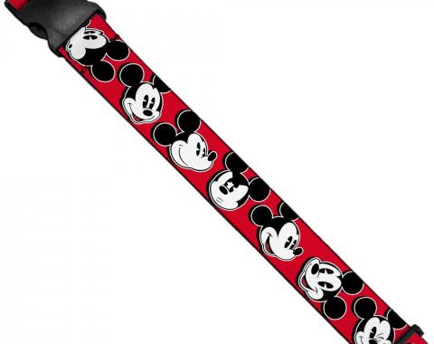 Luggage Strap - Mickey Mouse Expressions Red/Black/White
